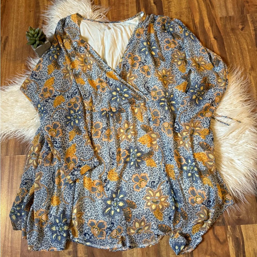 Free People Teegan Mini Dress Yellow Floral